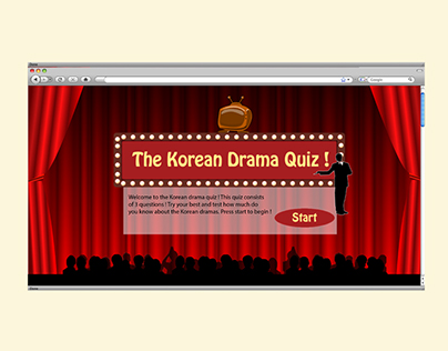 Website Design - Korean Drama Quiz