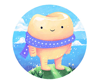 Project thumbnail - Fairy Tooth With Winter shall Illustration Kawaii Art