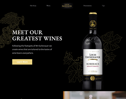Louis Eschenauer Wine Website Concept