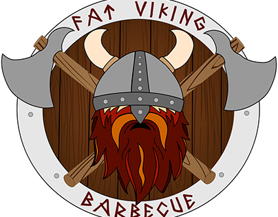 Fat Viking Barbecue Logo Design