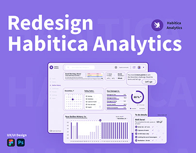 Habitica Analytics Redesign | CRM | Dashboard