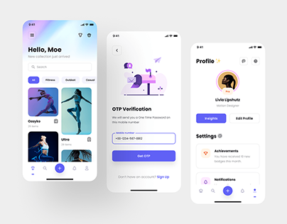 Fitness Mobile Apps Design