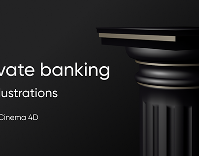 3d illustrations private banking