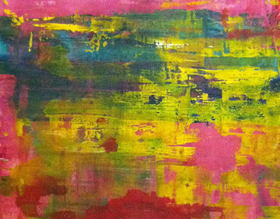 Abstract painting "Pink Sea"