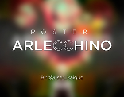 Poster Arlecchino, Graphic Desing