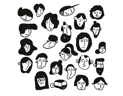 People Face Illustrations