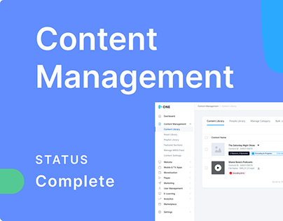 Muvi One content Management