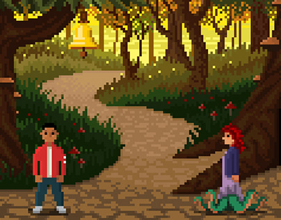 Concept pixel art for a videogame
