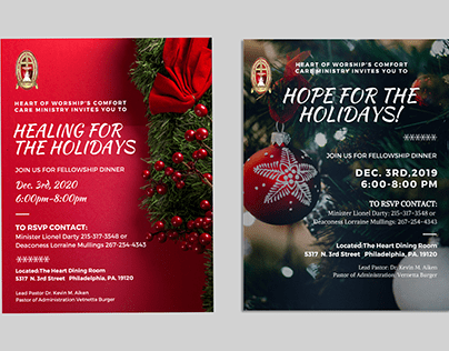 Heart Of Worship Holiday Flyers