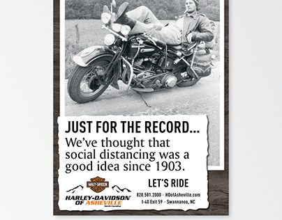 Harley-Davidson Social Distancing Ads