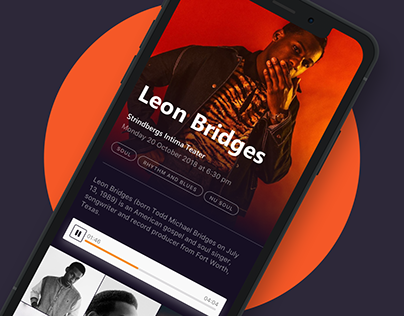 Events & Bands iOS App Design