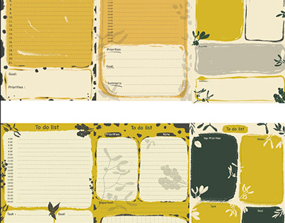 Project thumbnail - Printable note work daily or study planner