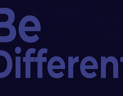 Be Different | Kinetic Typography