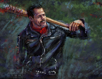 Negan - The Walking Dead - Digital Painting
