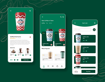 Project thumbnail - Coffee App UI
