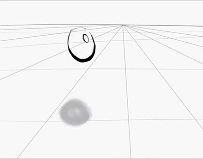 Hard bouncing ball: Perspective view