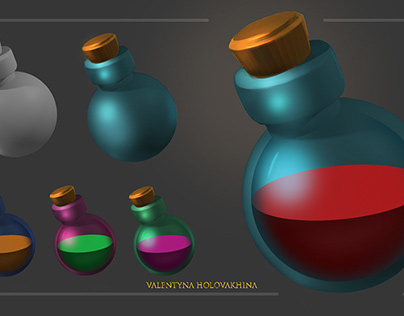 Project thumbnail - set of potions