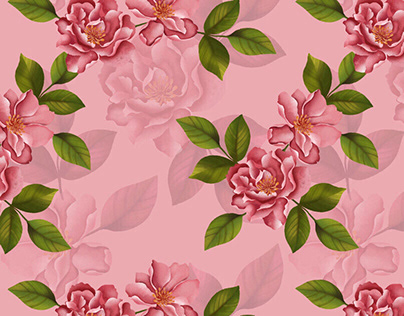 Peony - Floral Print Upholstery and Garment