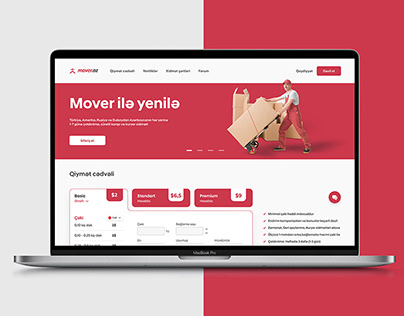 Mover.az Website Redesign Concept