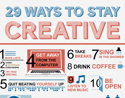 29 Ways to Stay Creative Infographic