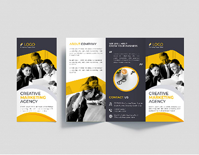 Business Tri-Fold Brochure Design Template