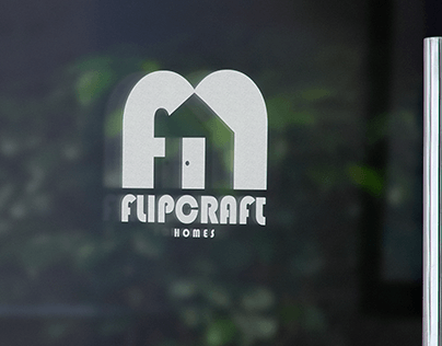 FlipCraft Homes - House Flipper Logo Design