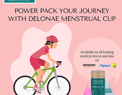 Menstrual cup ad poster