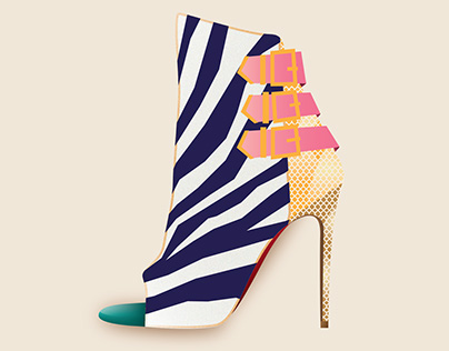 Illustration: Zebra Shoes