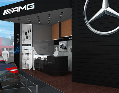 Mersedes Benz AMG DTM 2017 exhibition stand