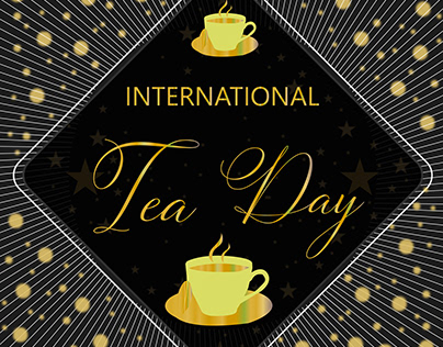 International Tea Day, vector Illustration