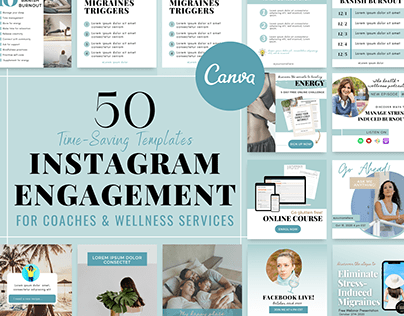 Instagram Template Canva Coaching Instagram Pack