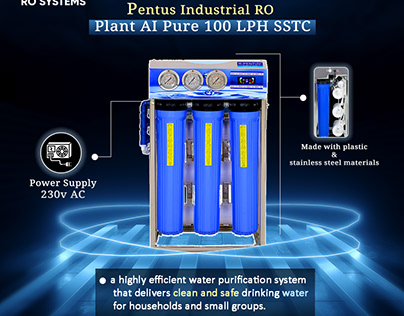 Commercial 100 LPH RO Plant Water Purifier