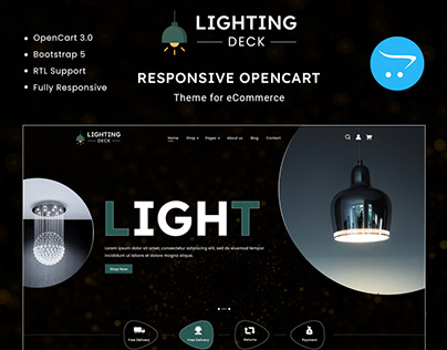 Lighting Deck - Responsive Opencart Theme for eCommerce