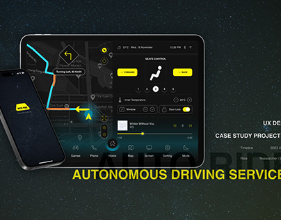 Project thumbnail - Autonomous Driving Service System UX Design Concept