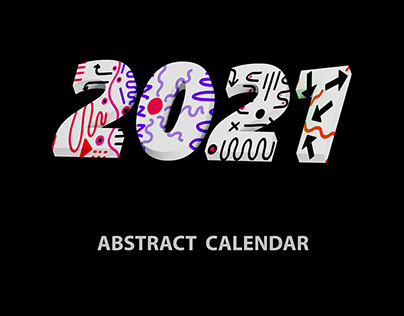 2021 Abstract calendar
