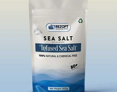 Free Refined Salt and Sea Salt Vector Packaging Design