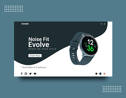 Landing Page for Noise Evolve | Daily UI