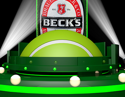BECK'S - Branding at Tennis Court