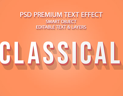 Retro Classical Text Effect Design