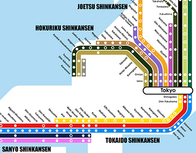 Shinkansen Network Map Design