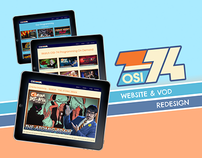 OSI74 Website & VOD Redesign