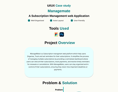 Project thumbnail - Subscription Management web Application