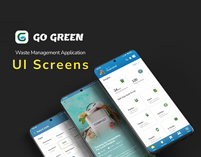 Waste Management Application UI screens