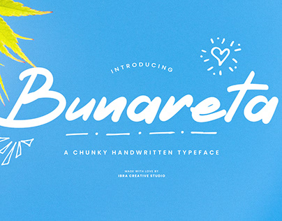 Bunareta – A chunky Handwritten Typeface