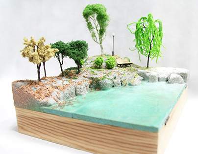 未名湖 置物微縮模型 miniature model