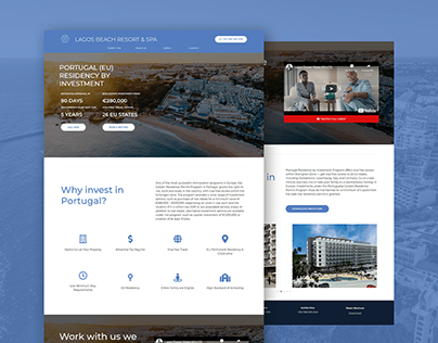 Landing Page - Lagoa Beach - WebDesign