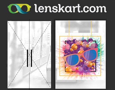 Window Display Design for LensKart - Campaign Holi
