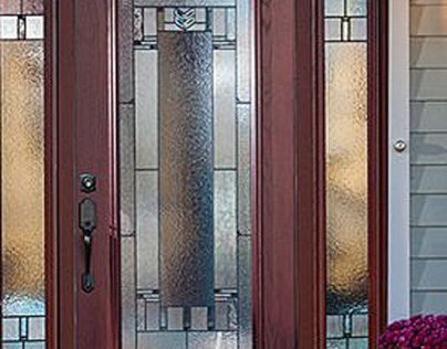 Custom Doors with Decorative Glass in Central FL
