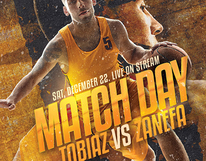 Basketball Match Day Flyer