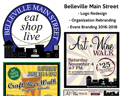 Belleville Main Street Rebrand & Event Branding
